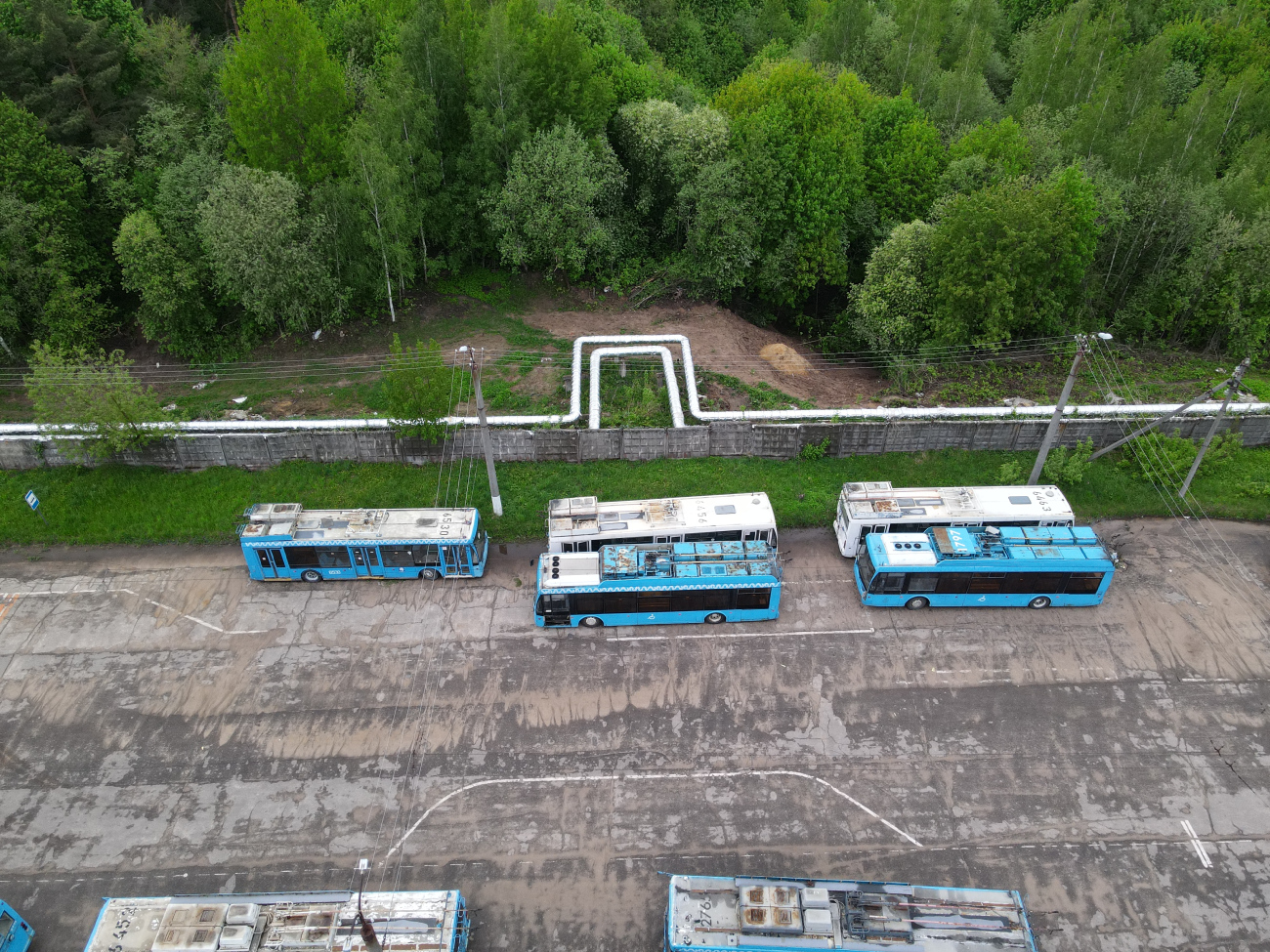 Смоленск, Тролза-5265.00 «Мегаполис» № (6530); Смоленск, Тролза-5265.00 «Мегаполис» № 077; Смоленск, Тролза-5265.00 «Мегаполис» № (1797); Смоленск — Поставка ПС; Смоленск — Троллейбусное депо и служебные линии