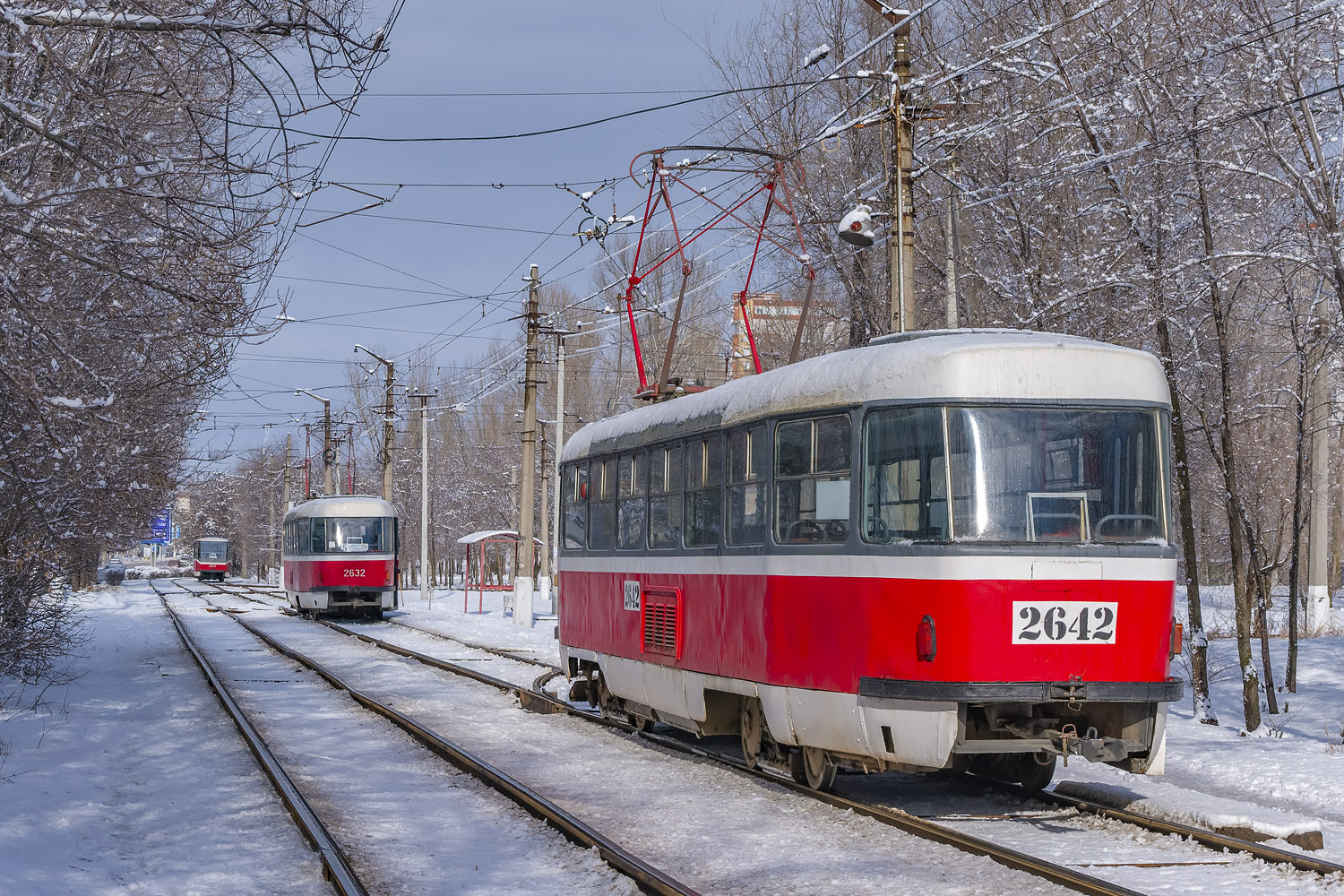 Волгоград, Tatra T3SU (двухдверная) № 2642