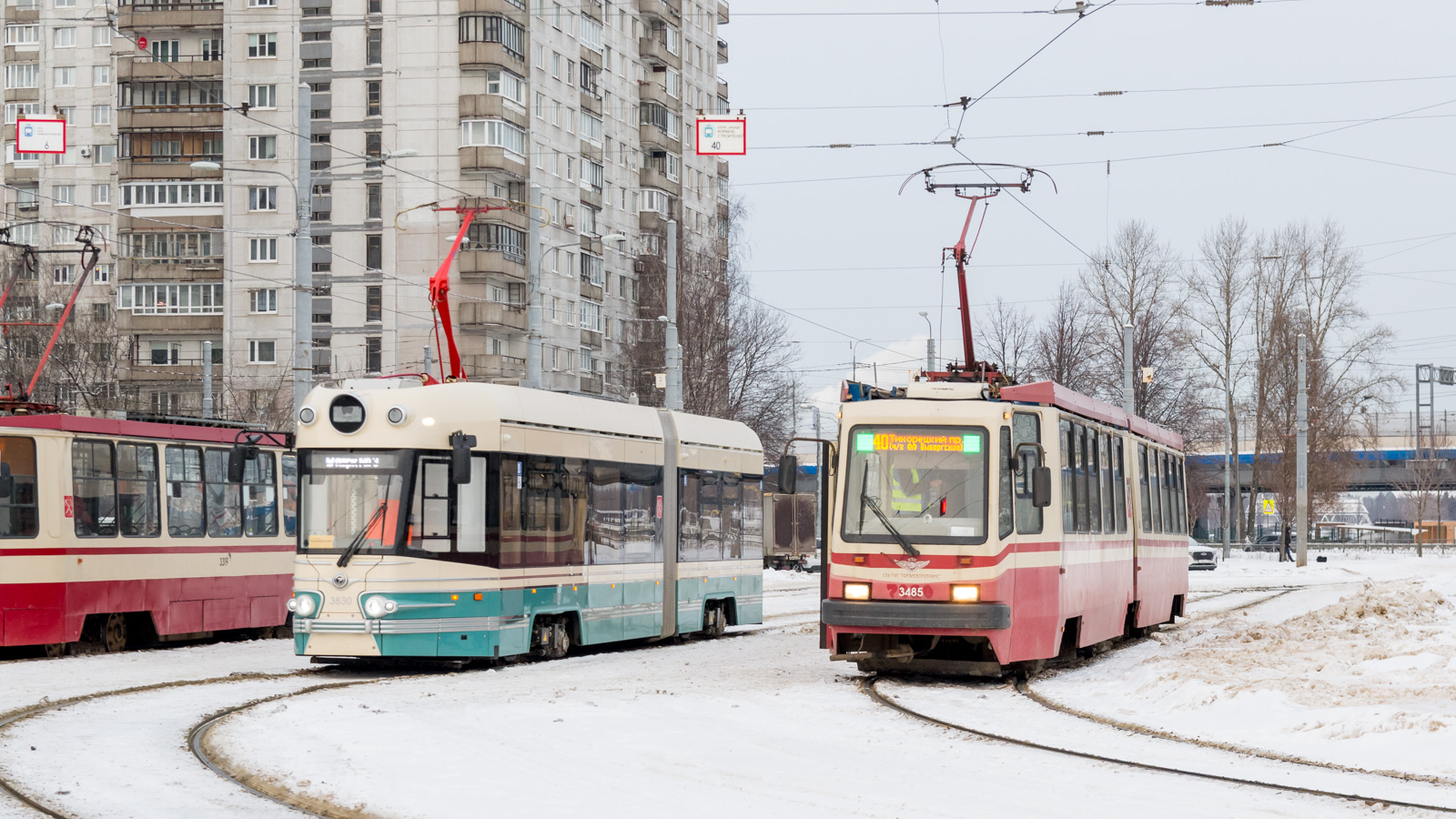 Санкт-Петербург, 71-421Р «Довлатов» № 3830; Санкт-Петербург, ЛВС-86М2 № 3485