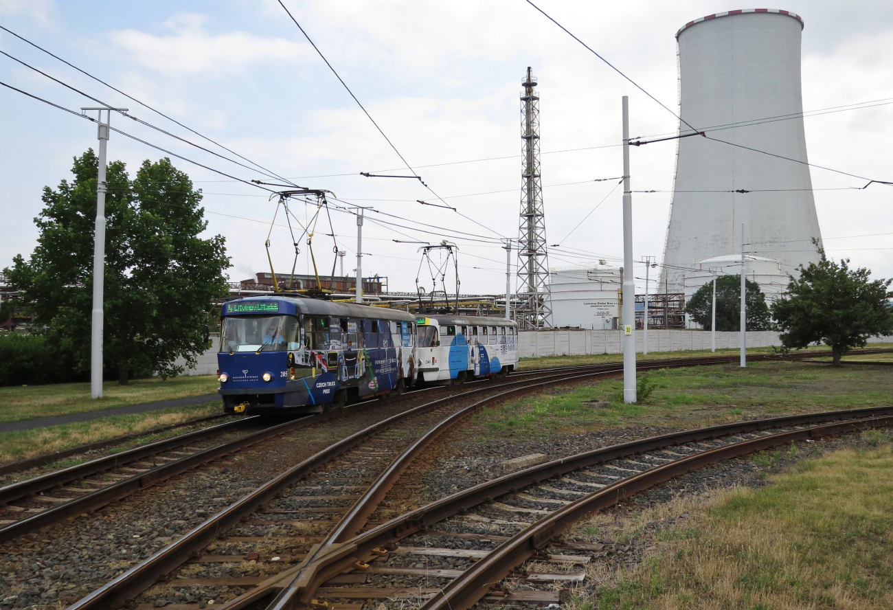 Мост ― Литвинов, Tatra T3M.3 № 205
