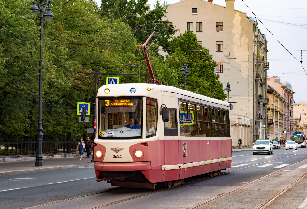Санкт-Петербург, ЛМ-68М2 (мод. СПб ГЭТ) № 3624