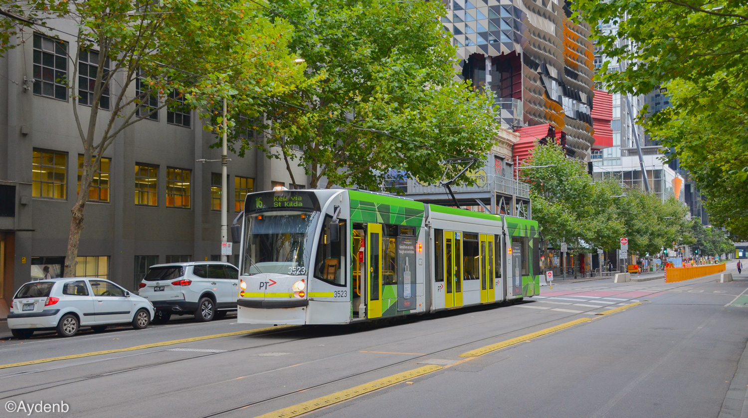 Мельбурн, Siemens Combino D1 Class № 3523