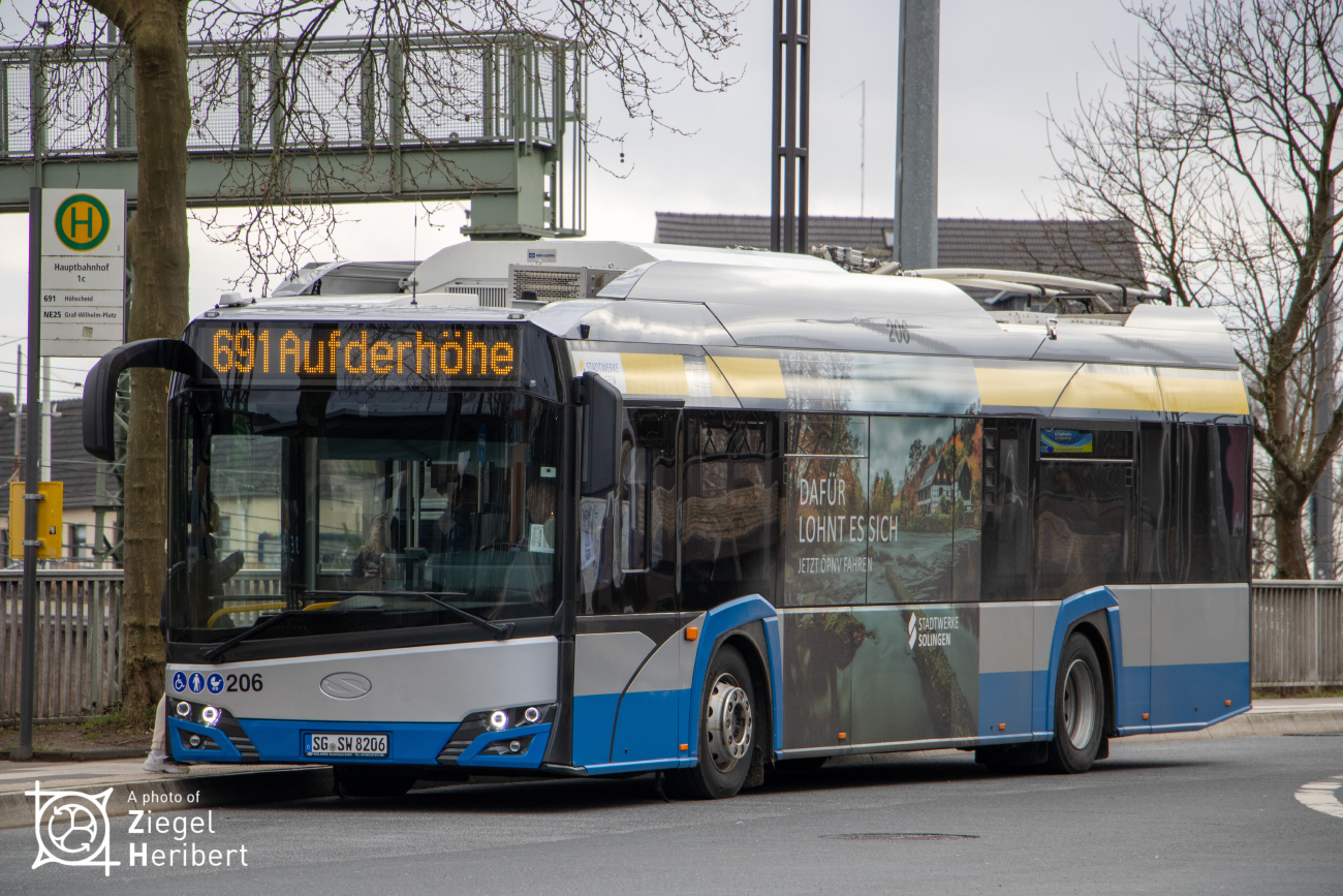 Solingen, Solaris Trollino IV 12 Kiepe nr. 206