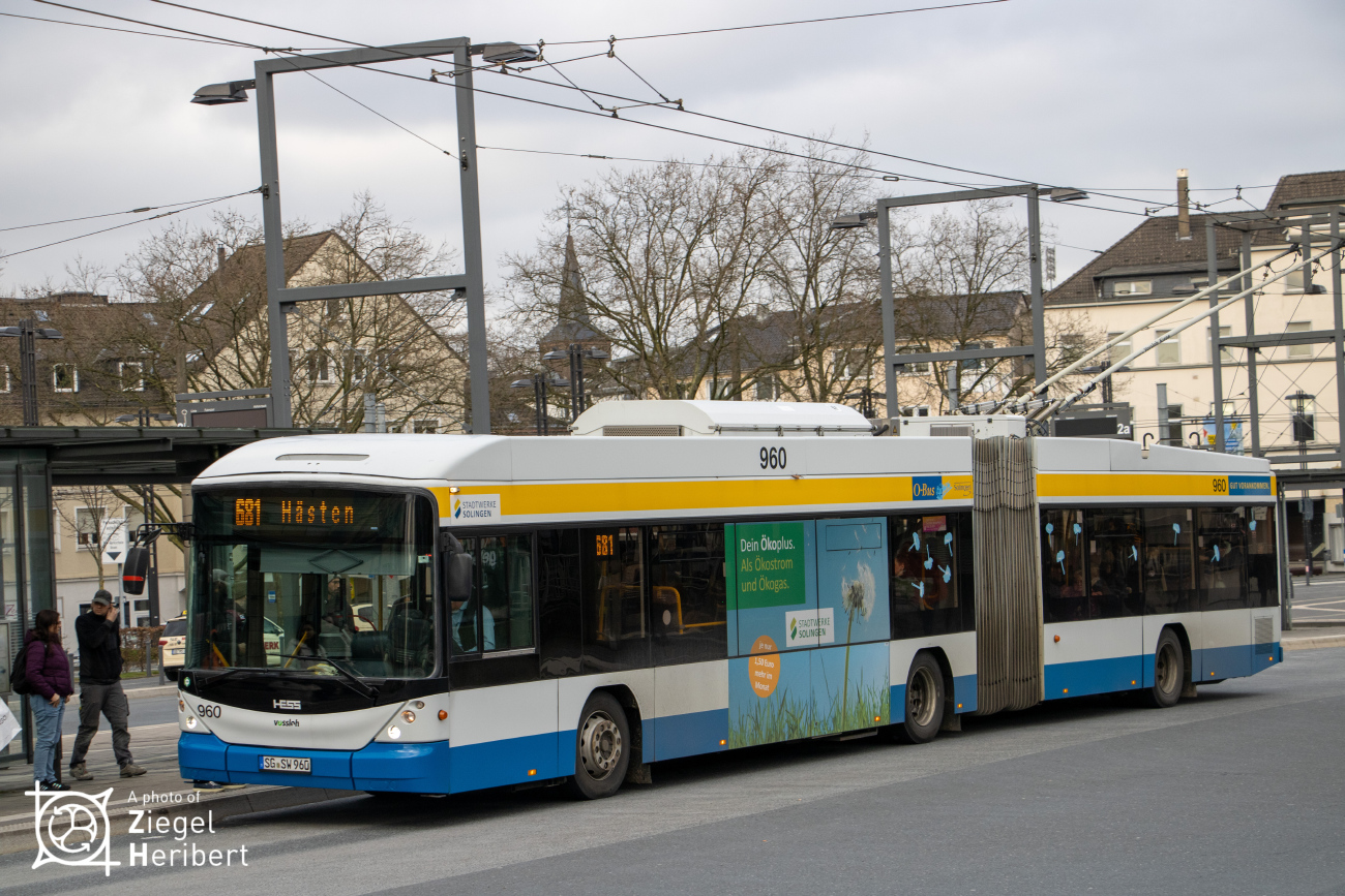 Золинген, Hess SwissTrolley 3 (BGT-N2C) № 960
