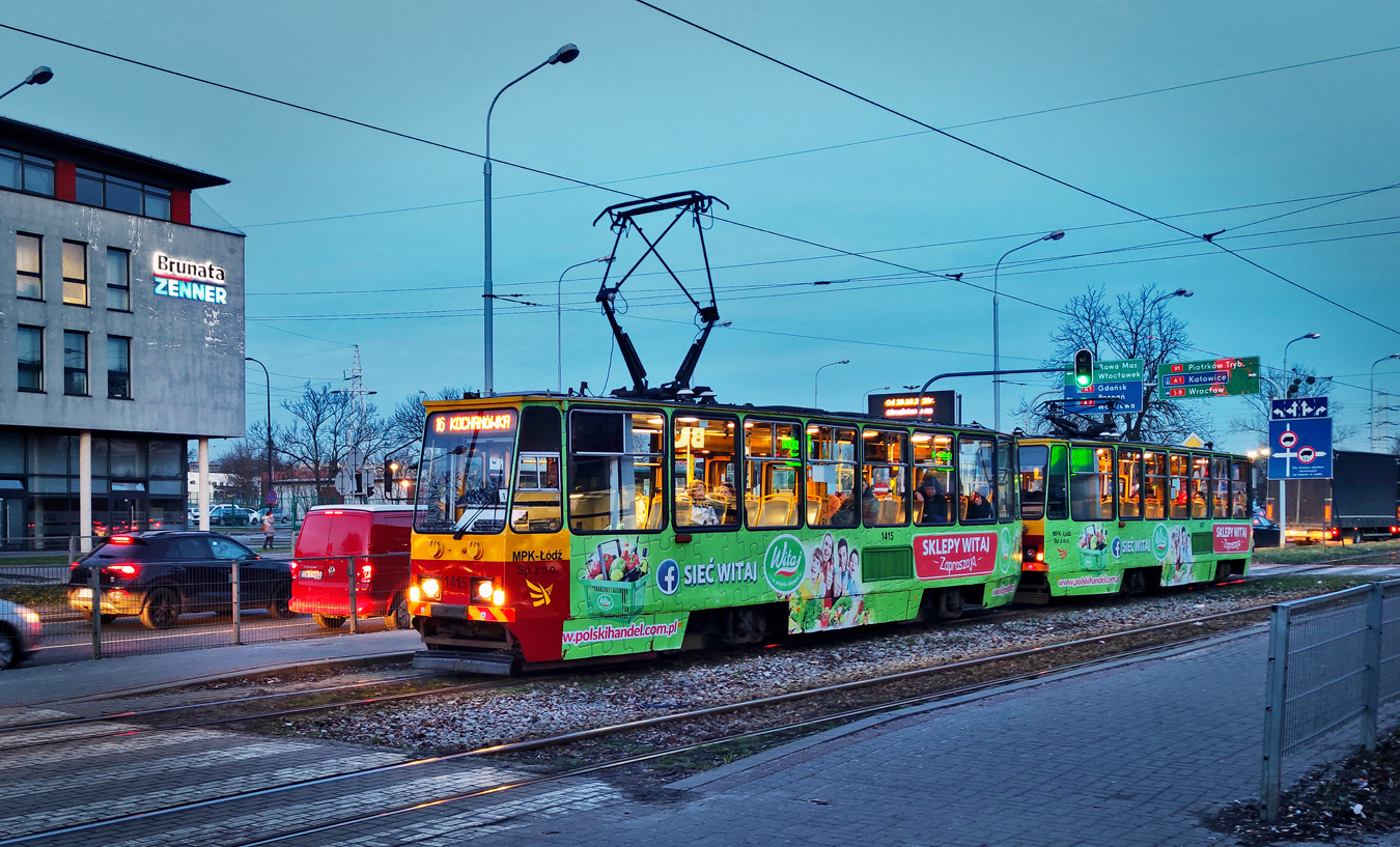 Лодзь, Konstal 805Na № 1415