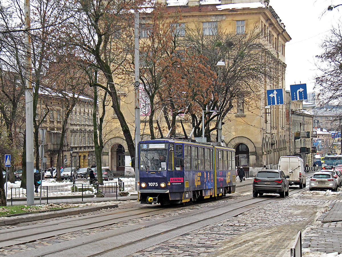 Львов, Tatra KT4SU № 1075