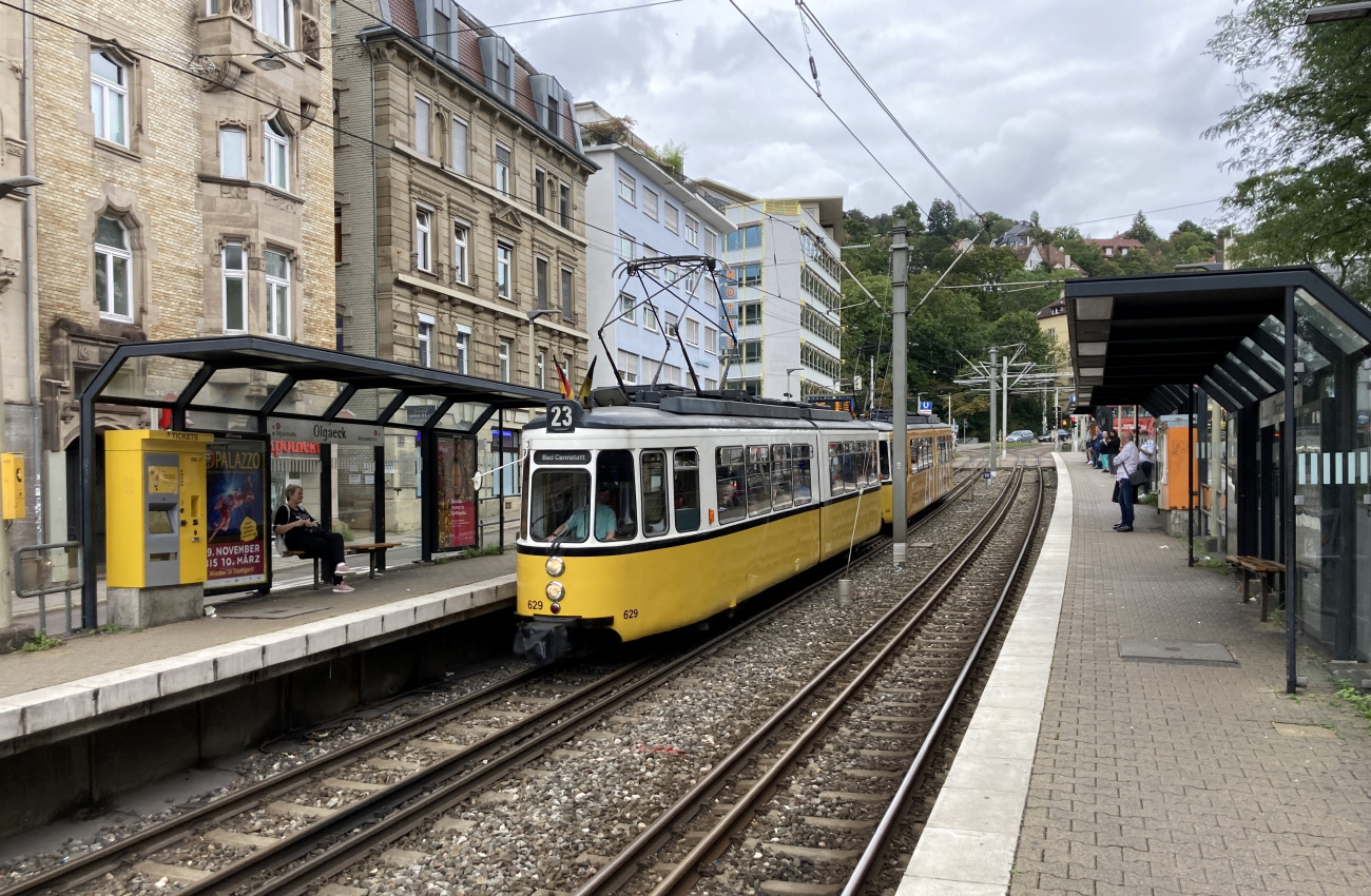Штутгарт, Esslingen GT4 № 629; Штутгарт — Исторический маршрут 23 на колее 1000 мм.