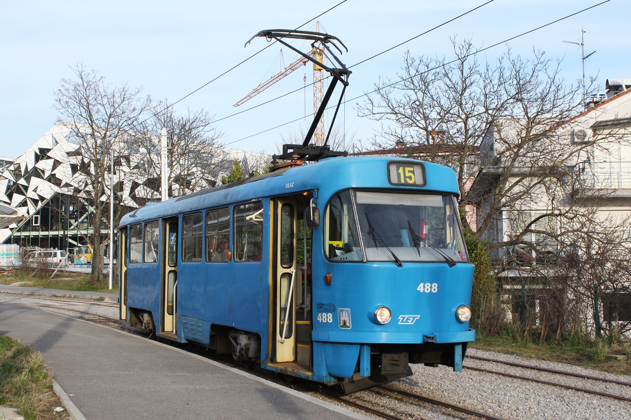 Загреб, Tatra T4YU № 488