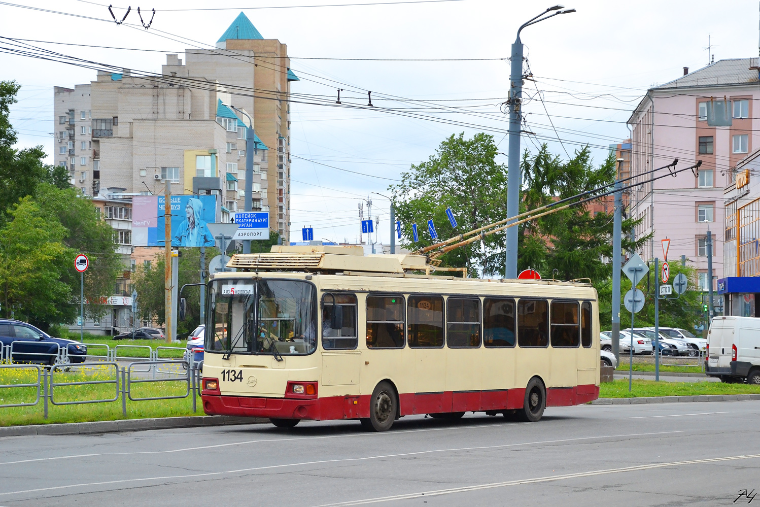 Tcheliabinsk, LiAZ-5280 (VZTM) N°. 1134