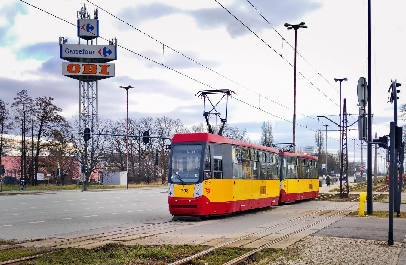Лодзь, Konstal/MPK 805N-M14 № 1708
