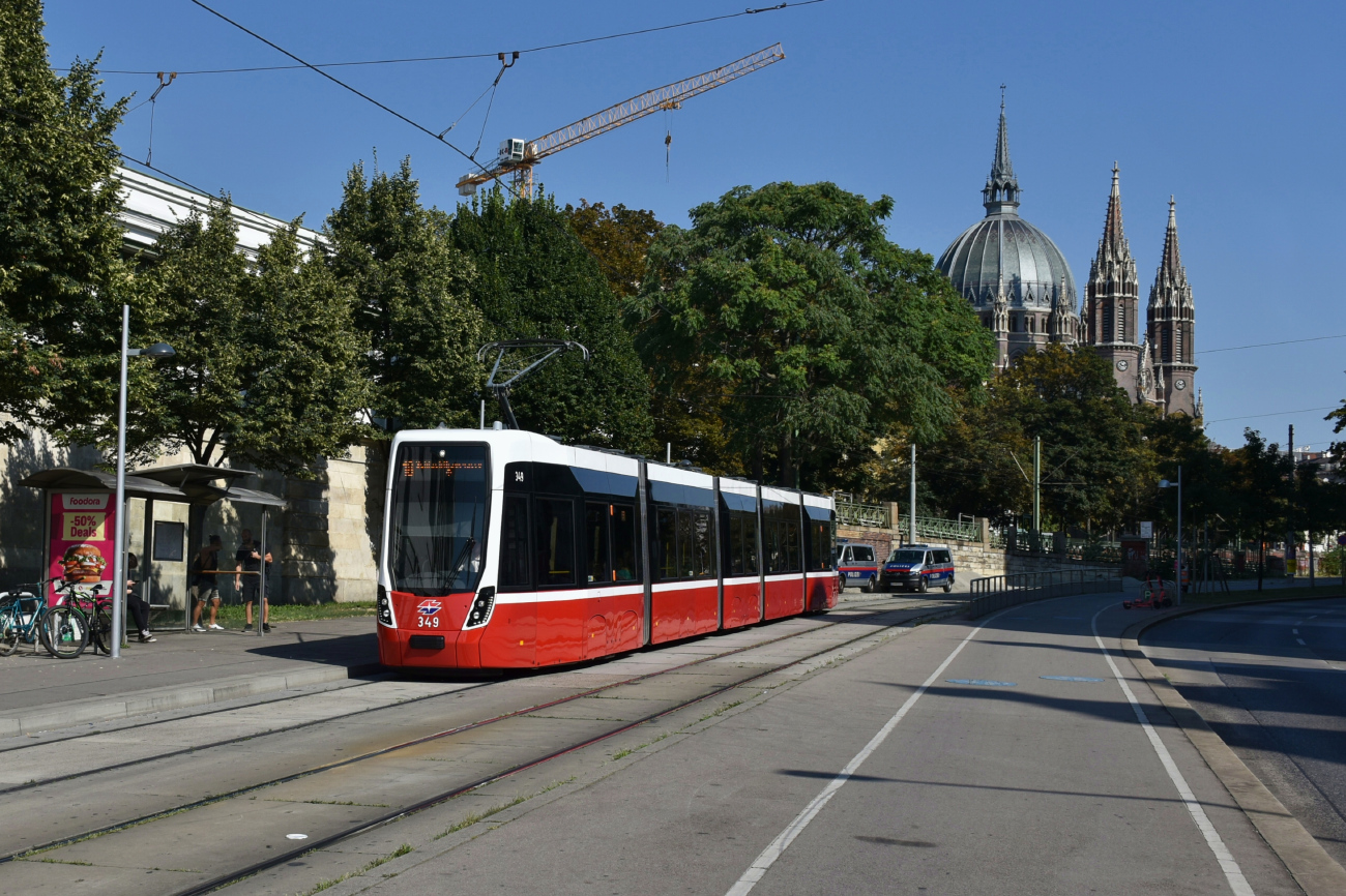Вена, Bombardier Flexity Wien (Type D) № 349 Вена, Bombardier Flexity Wien (Type D) № 349