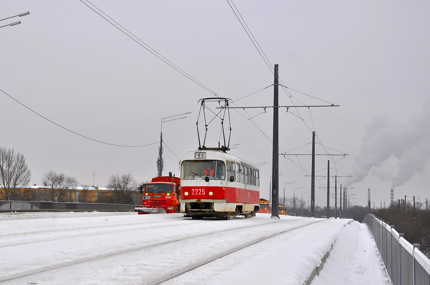 Самара, Tatra T3SU (двухдверная) № 2225