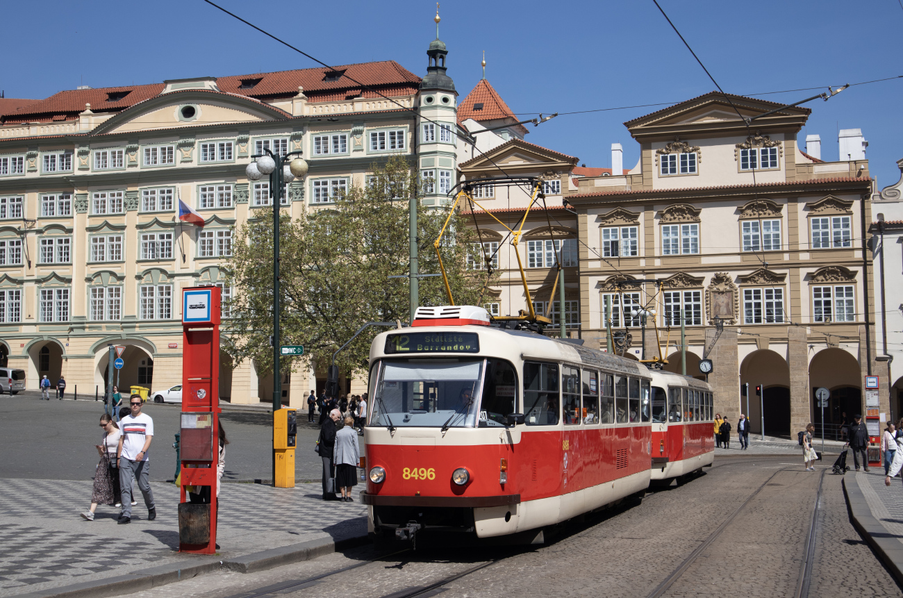 Прага, Tatra T3R.P № 8496