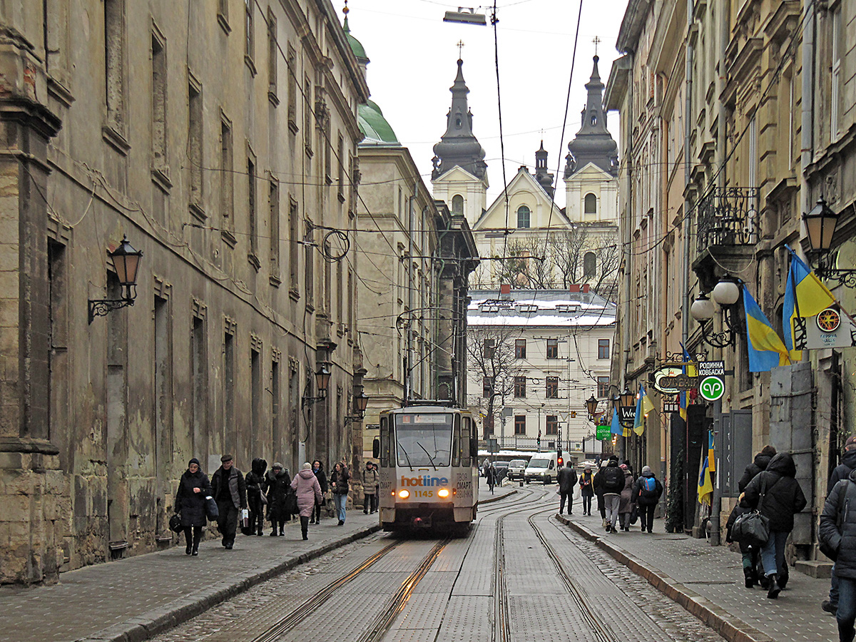 Львов, Tatra KT4SU № 1145