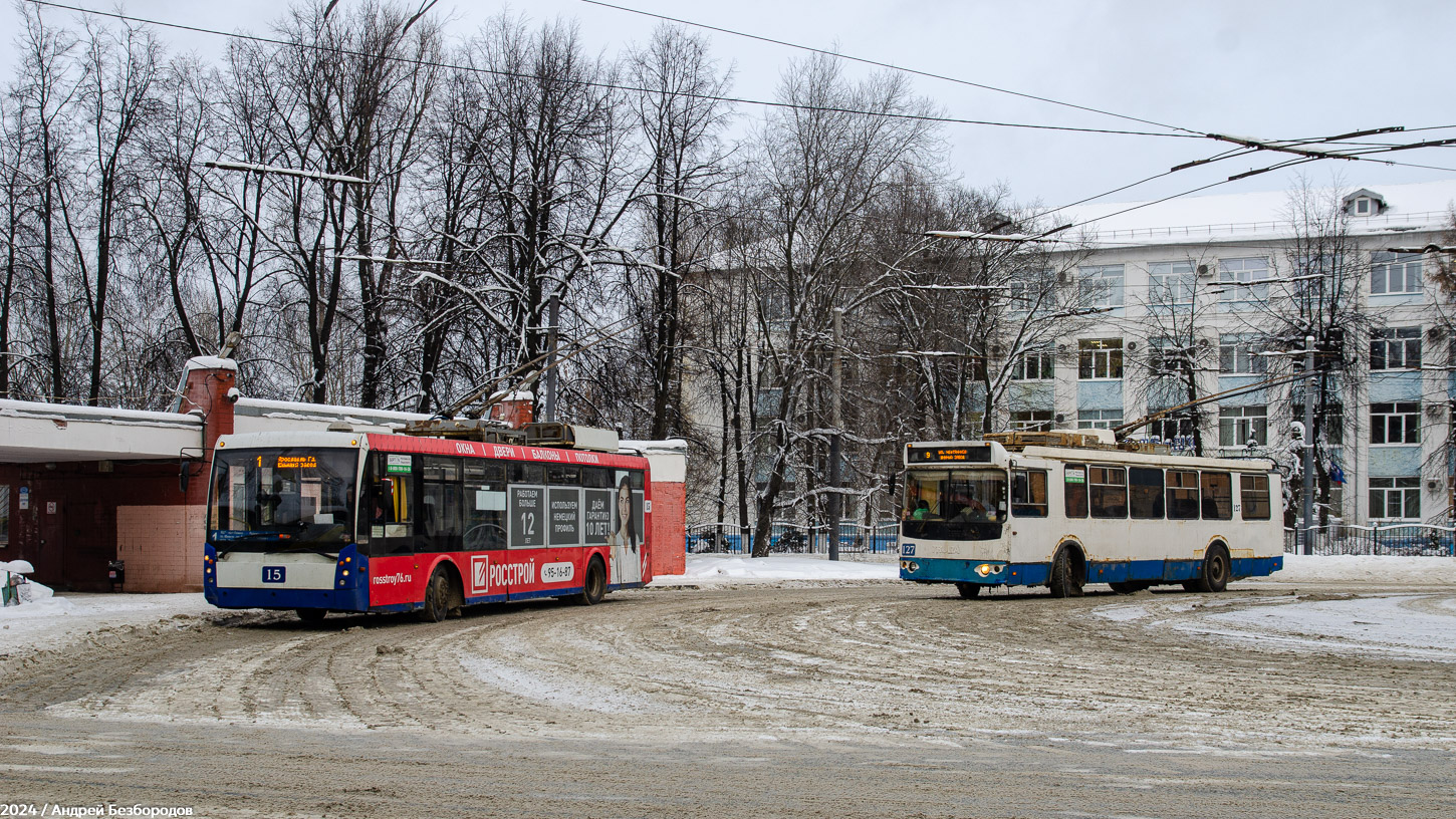 Ярославль, Тролза-5265.00 «Мегаполис» № 15; Ярославль, ЗиУ-682Г-016.02 № 127