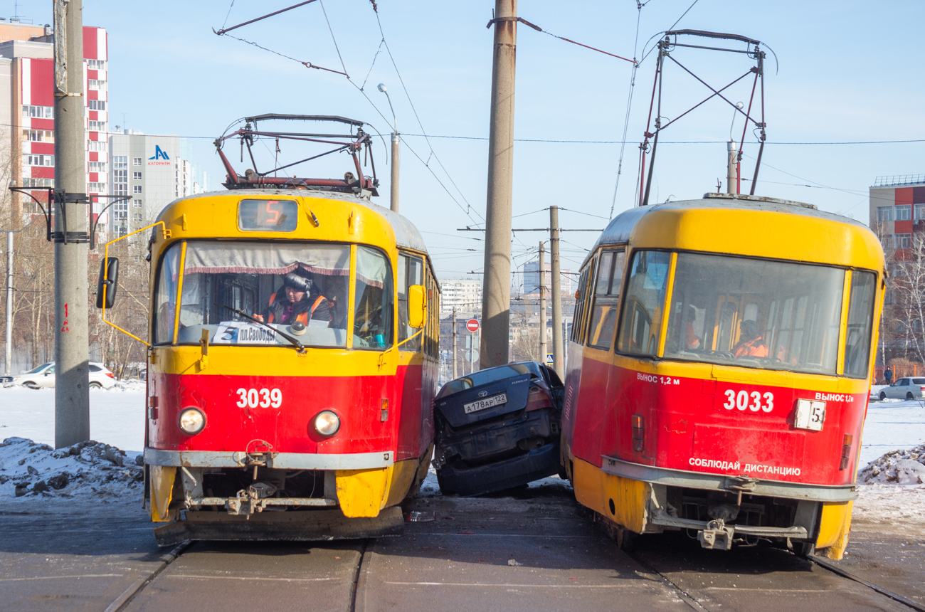 Barnaul, Tatra T3SU # 3039; Barnaul, Tatra T3SU # 3033; Barnaul — Miscellaneous photos