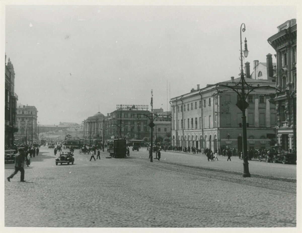 Moscow — Historical photos — Tramway and Trolleybus (1921-1945)