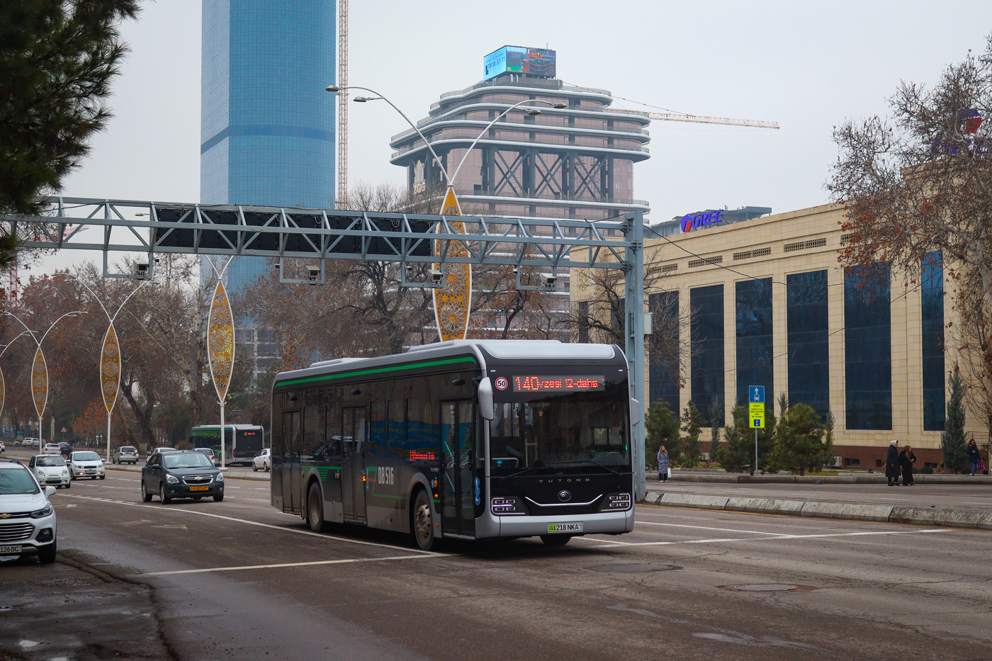 Tașkent, Yutong ZK6126BEVG Nr. 08516