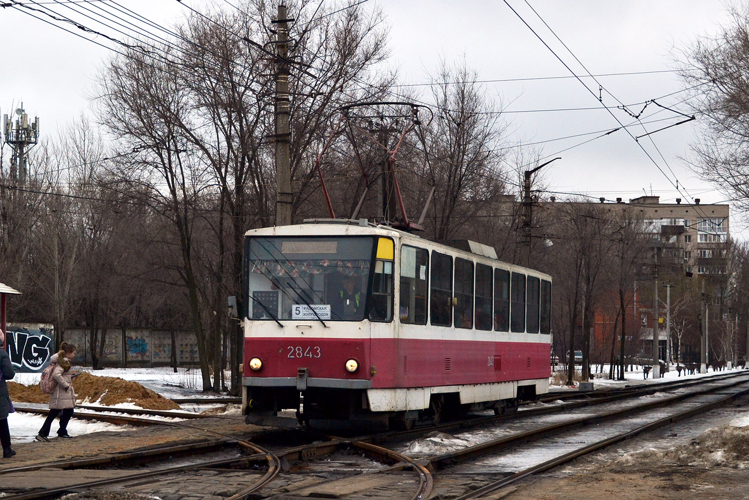 Волгоград, Tatra T6B5SU № 2843