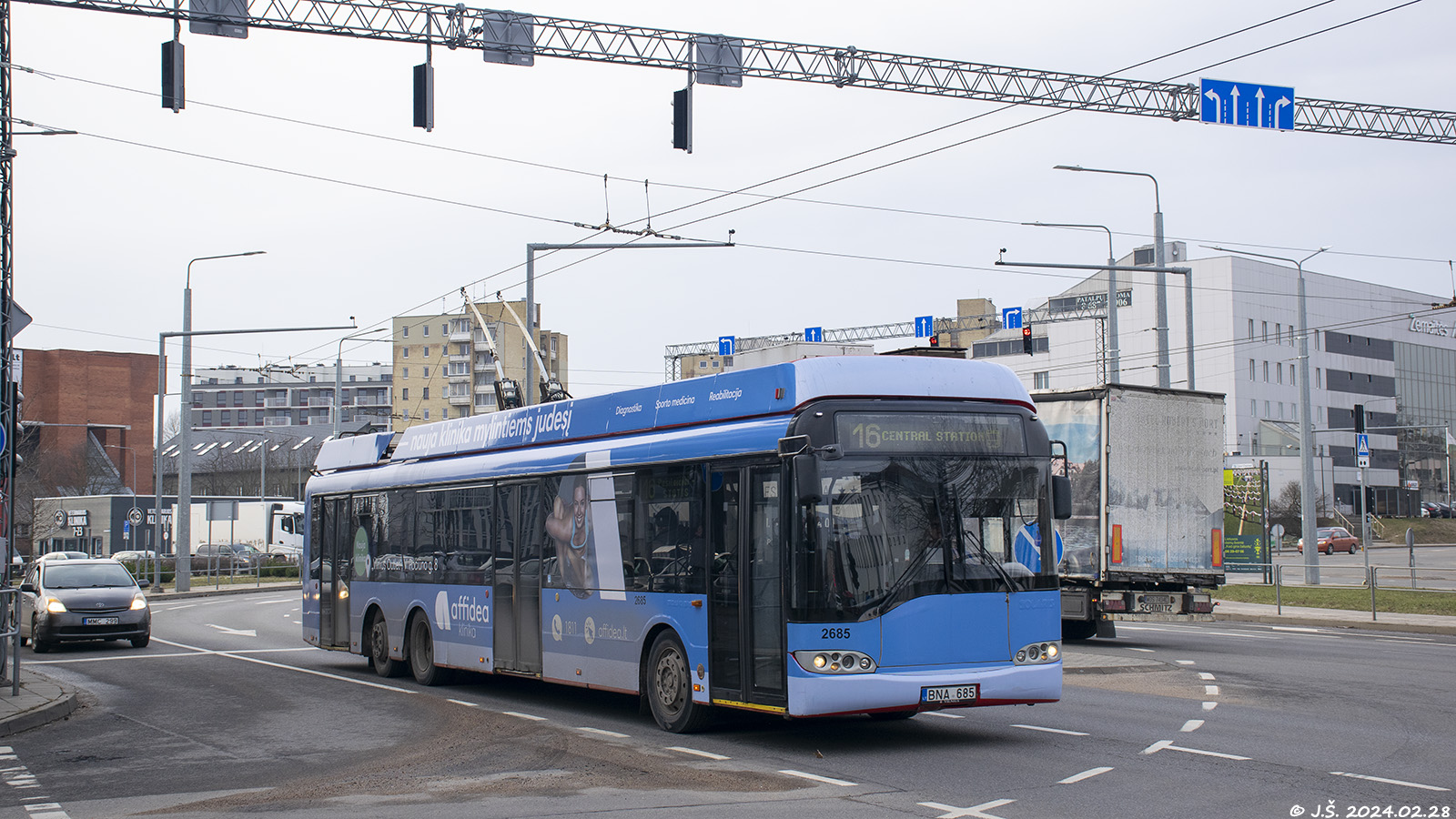 Vilnius, Solaris Trollino II 15 AC # 2685 Vilnius, Solaris Trollino II 15 AC # 2685