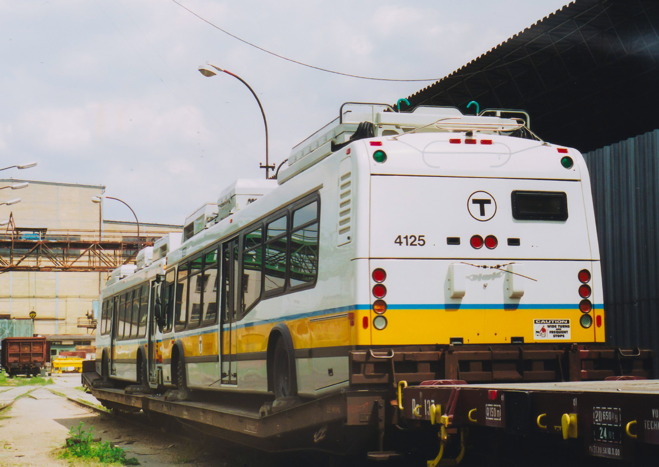 Бостон, Neoplan AN440LF-ETB № 4125; Пльзень — Новые троллейбусы с завода Шкода