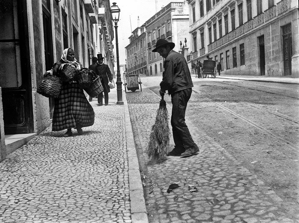 Лиссабон — Все — Старые фотографии; Лиссабон — Канатный трамвай — Elevador de São Sebastião (1899 — 1901)