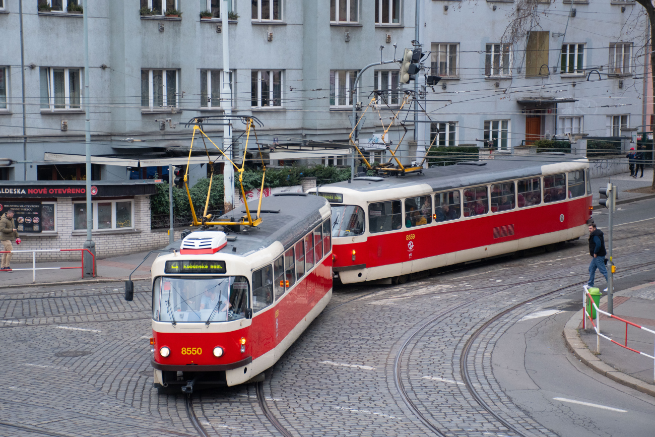 Прага, Tatra T3R.P № 8550