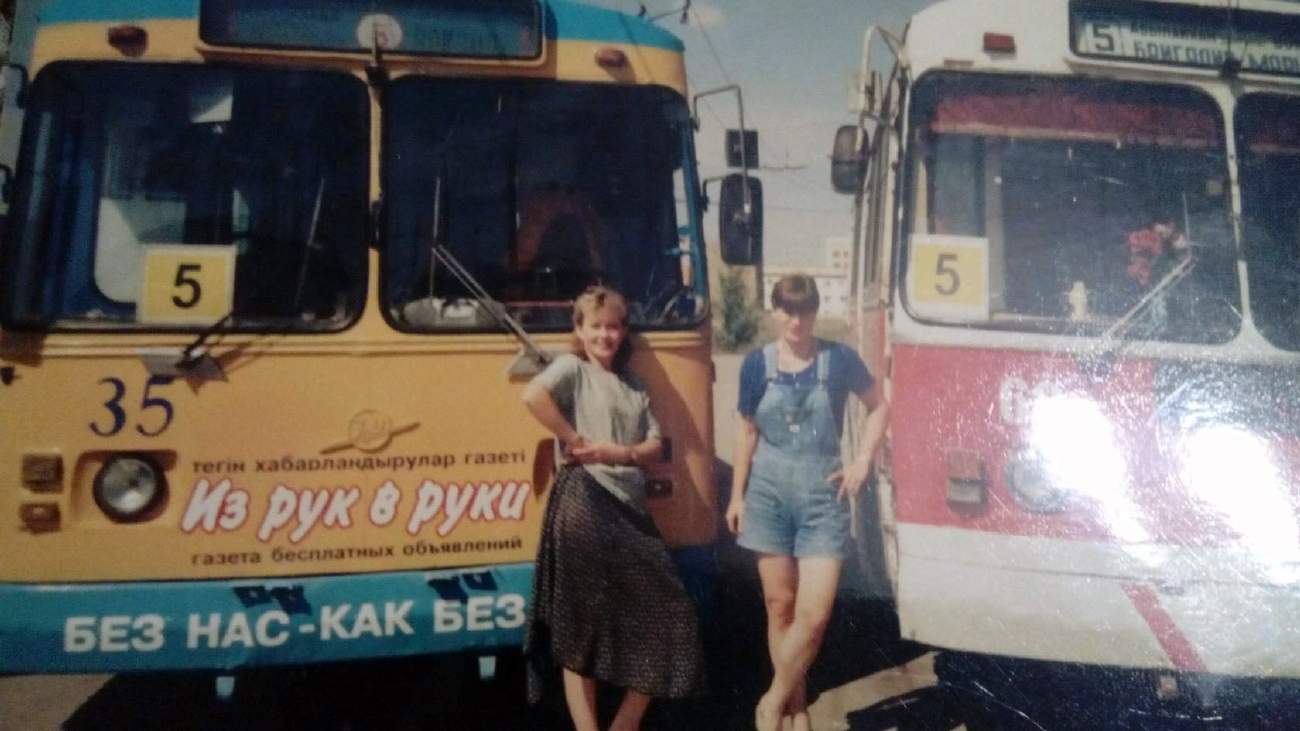 Астана, ЗиУ-682В [В00] № 35; Астана, ЗиУ-682ГН № 60; Астана — Работники электротранспорта