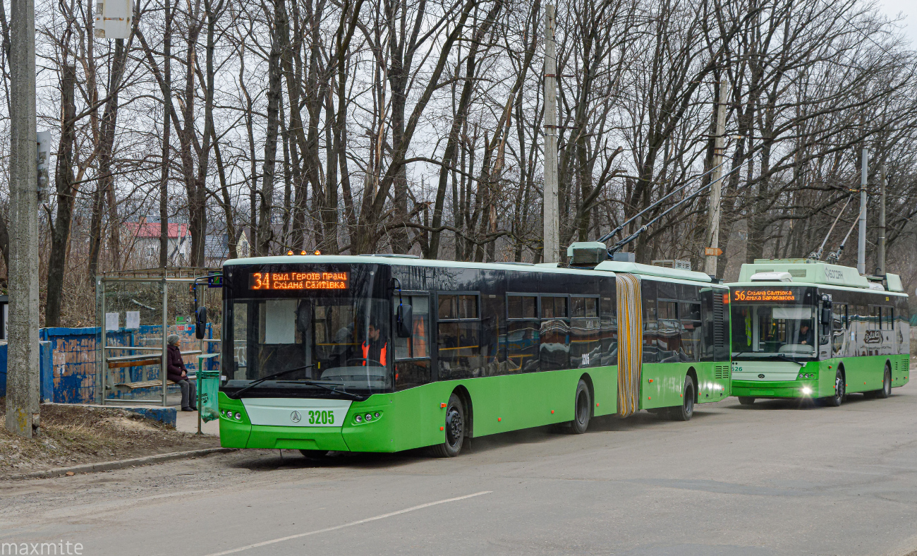 Харьков, ЛАЗ E301D1 № 3205