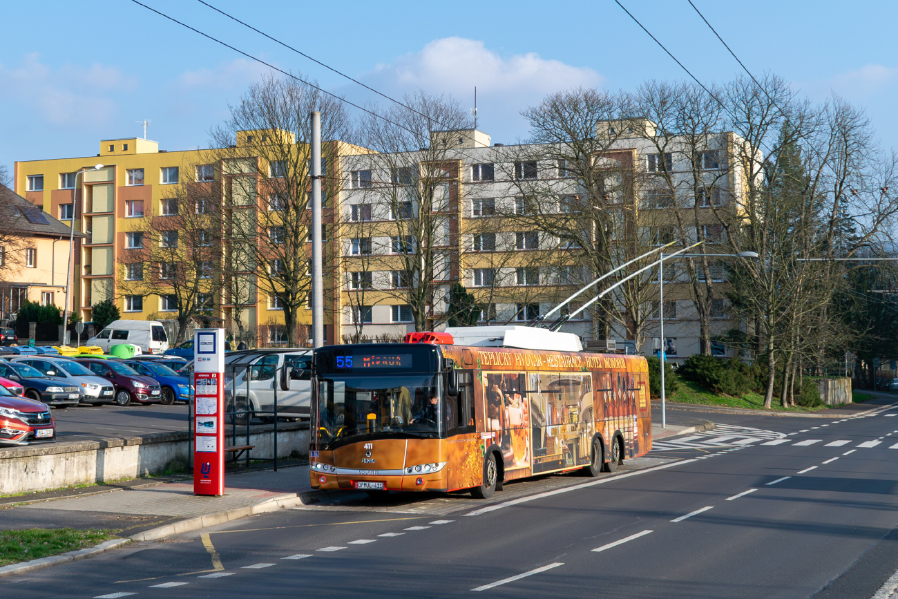 Ústí nad Labem, Škoda 28Tr Solaris III — 411 Ústí nad Labem, Škoda 28Tr Solaris III — 411