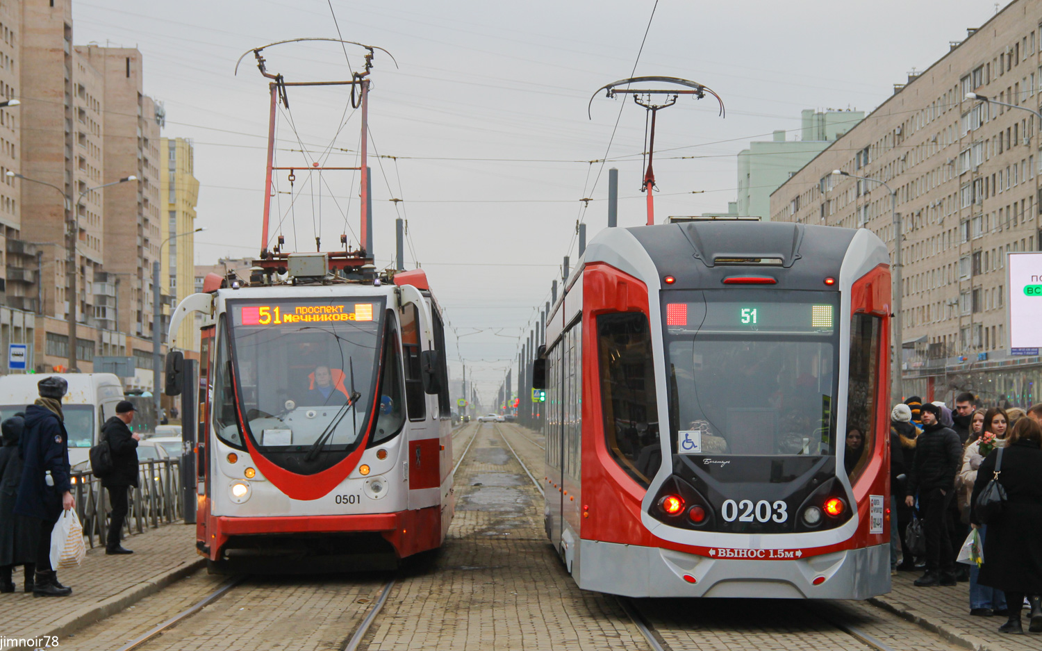 Санкт-Петербург, 71-134А (ЛМ-99АВН) № 0501; Санкт-Петербург, 71-923 «Богатырь» № 0203