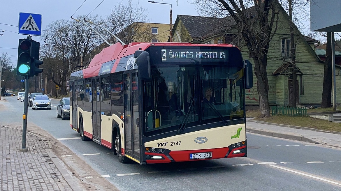 Вильнюс, Solaris Trollino IV 12 Škoda № 2747 Вильнюс, Solaris Trollino IV 12 Škoda № 2747