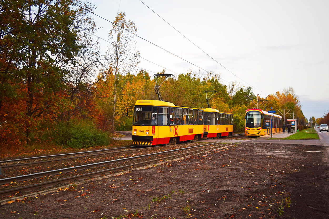 Варшава, Konstal 105Ne № 1404