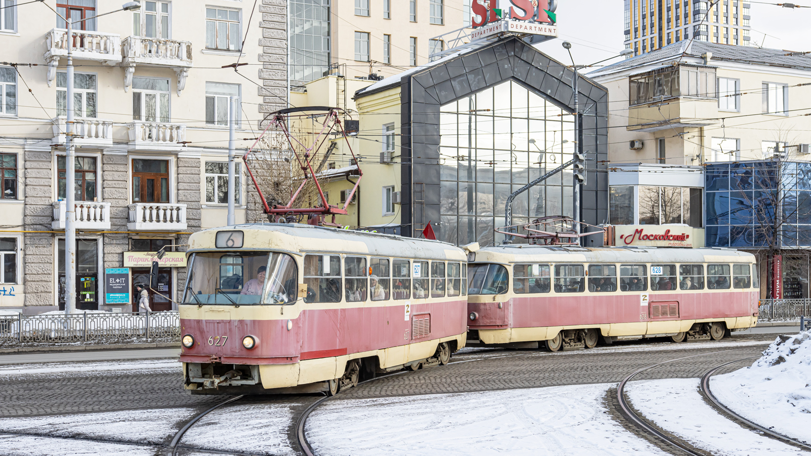 Екатеринбург, Tatra T3SU (двухдверная) № 627