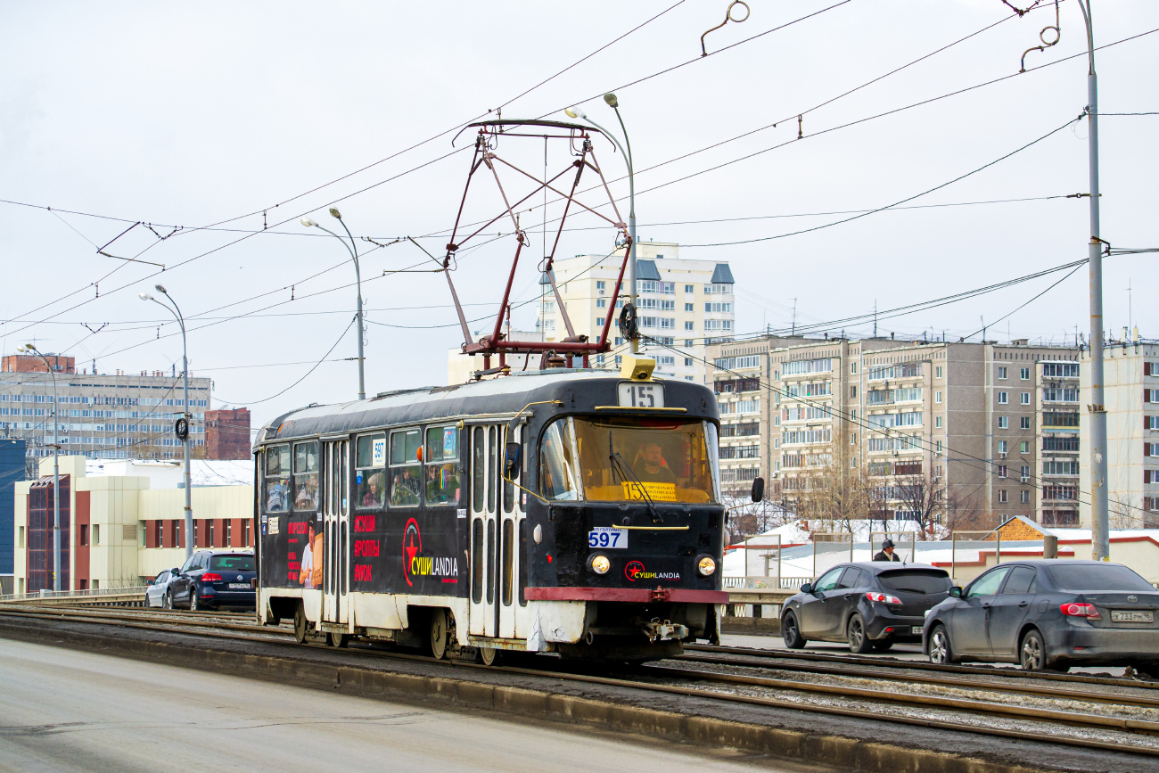 Екатеринбург, Tatra T3SU № 597