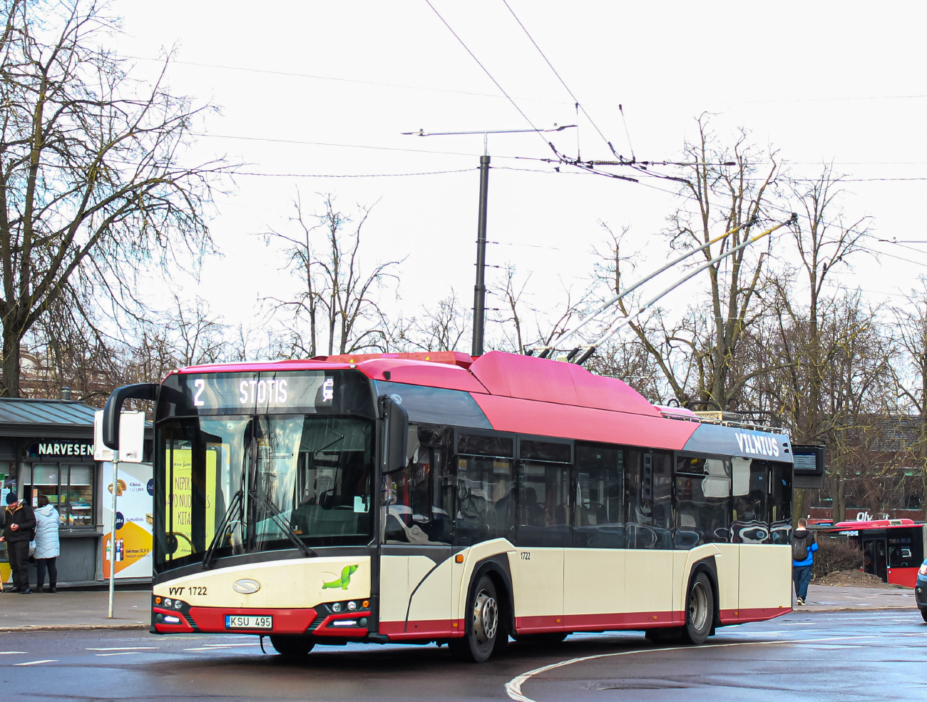 Вильнюс, Solaris Trollino IV 12 Škoda № 1722