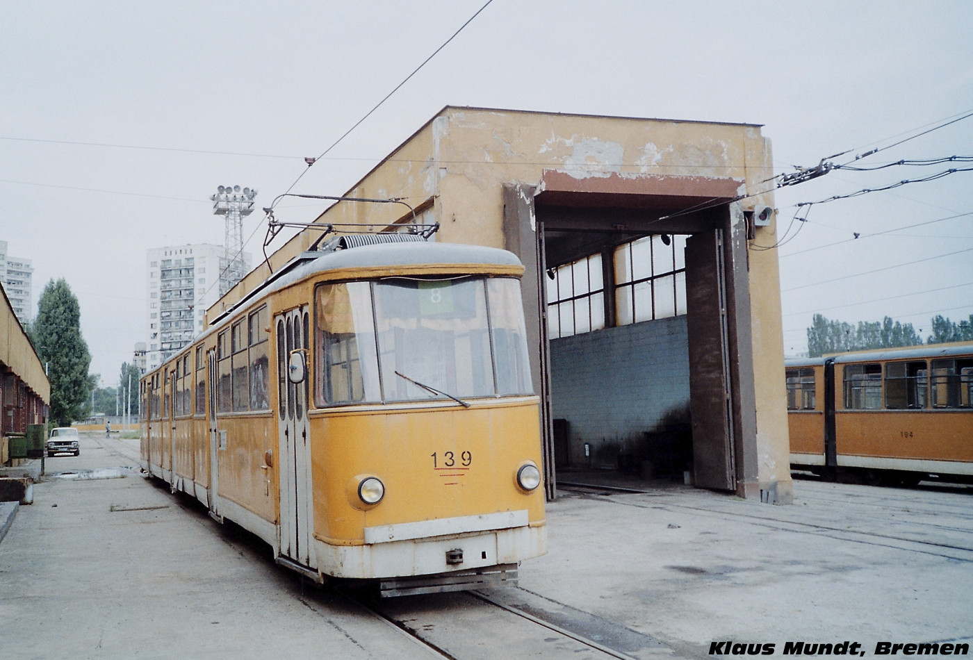 Szófia, T8M-730 (Sofia 70) — 139; Szófia — Historical — Тramway photos (1990–2010); Szófia — Tram depots: [2] Krasna poliana
