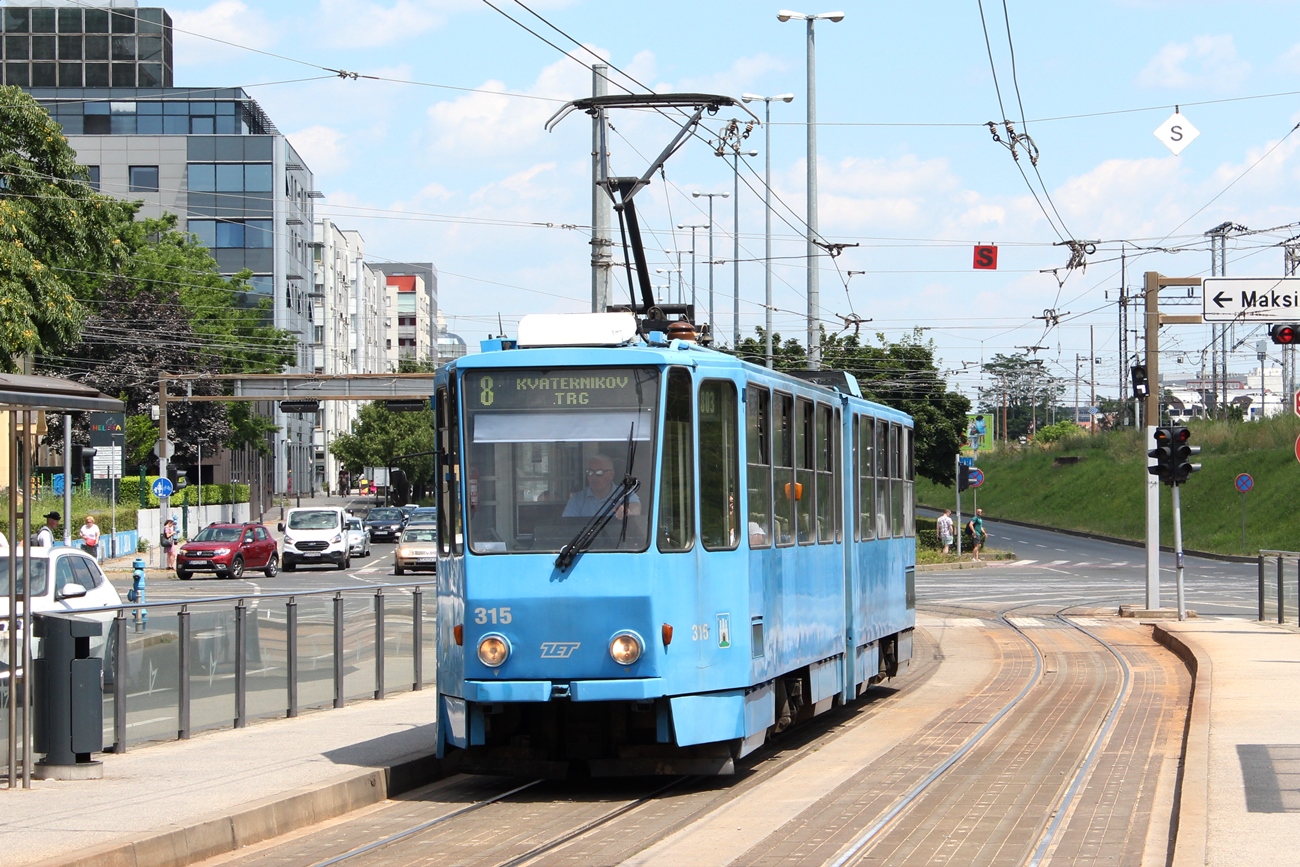 Загреб, Tatra KT4YU № 315