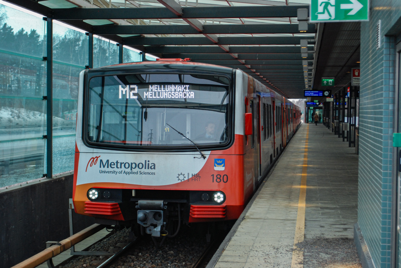 Хельсинки — Эспоо, Valmet M100 № 180