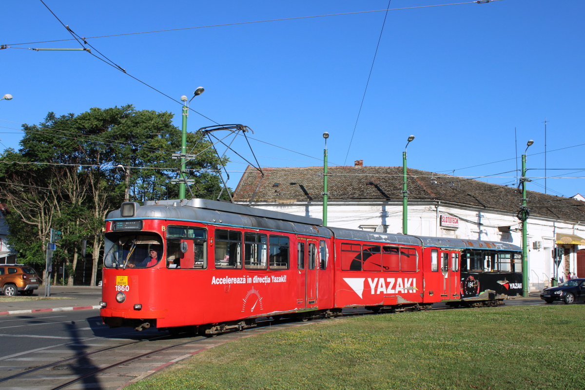 Arad, Duewag GT8 Nr. 1860
