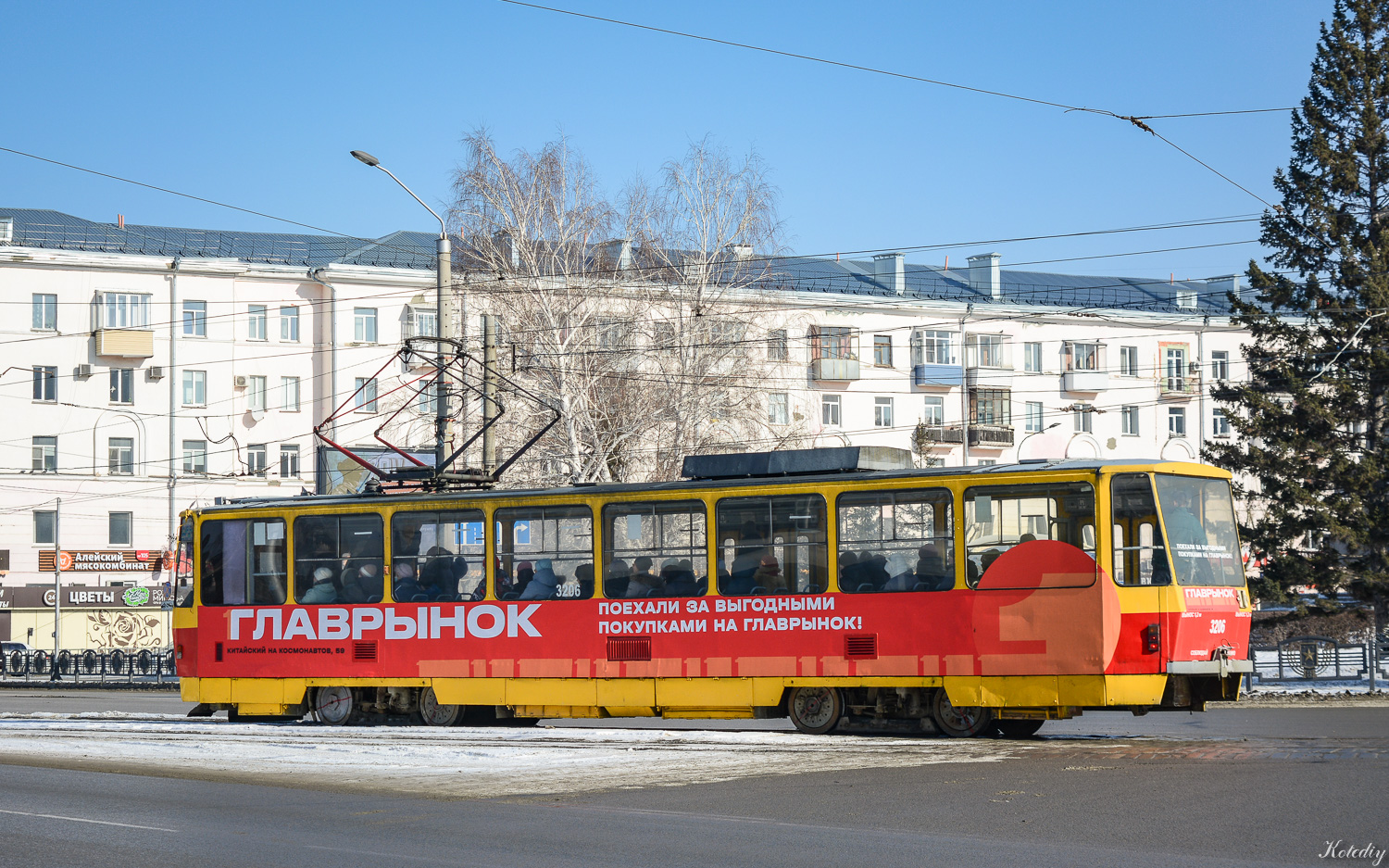 Barnaul, Tatra T6B5SU Nr. 3206