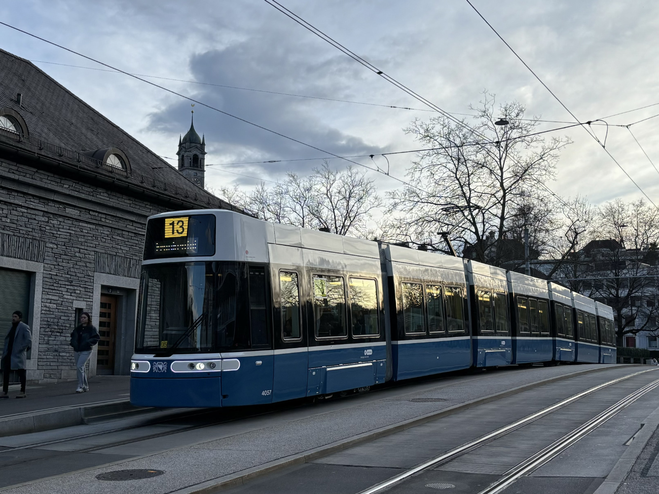 Zurich, Alstom Flexity Zürich № 4057