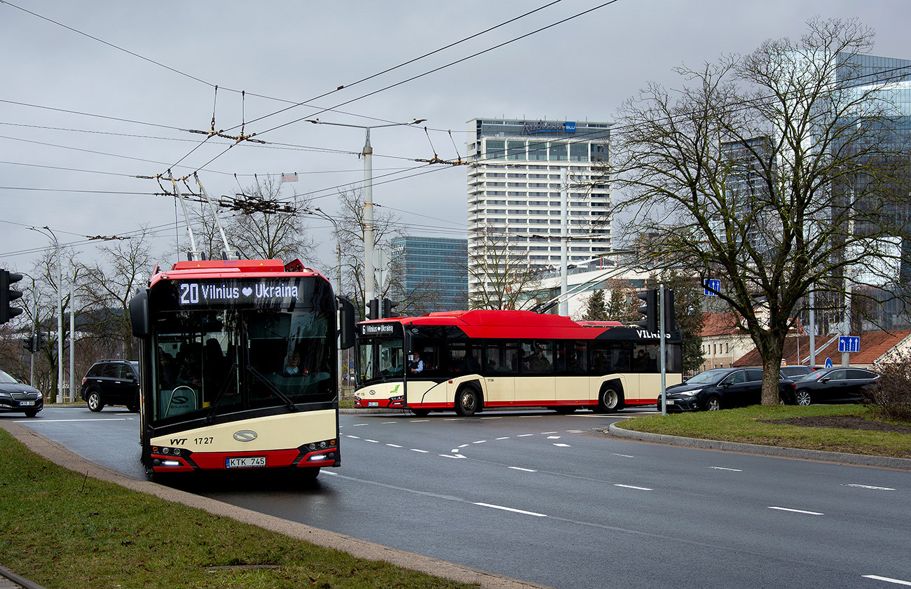 Vilnius, Solaris Trollino IV 12 Škoda č. 1727