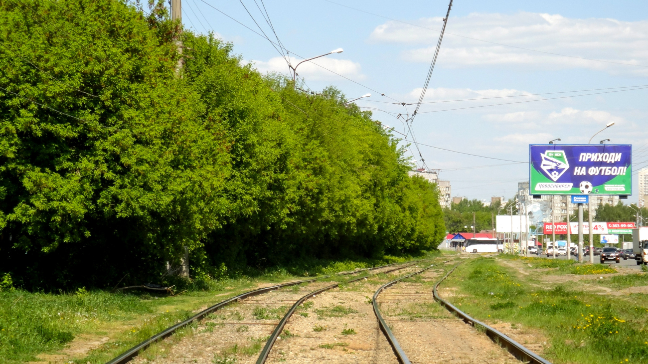 Новосибирск — Трамвайные линии и конечные