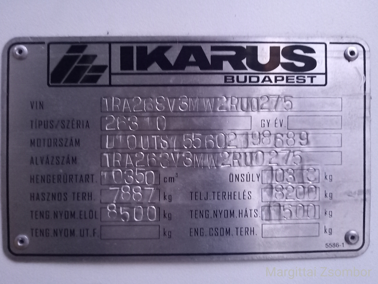 Будапешт, Ikarus 263GT № T5000