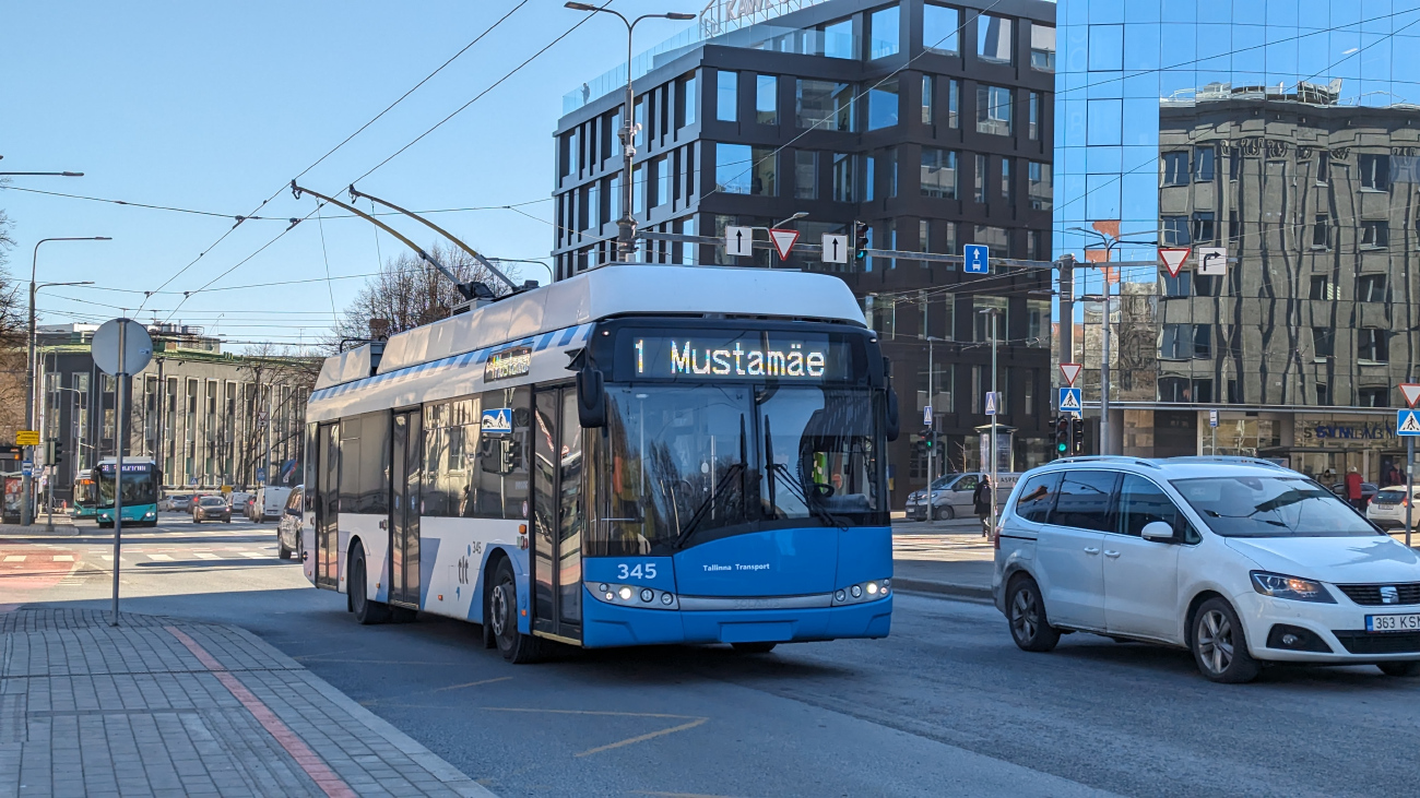 Таллин, Solaris Trollino III 12 AC № 345