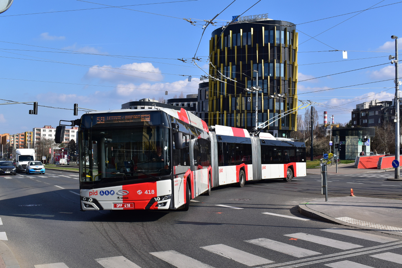 Прага, Škoda-Solaris 24m (Škoda 38Tr) № 418