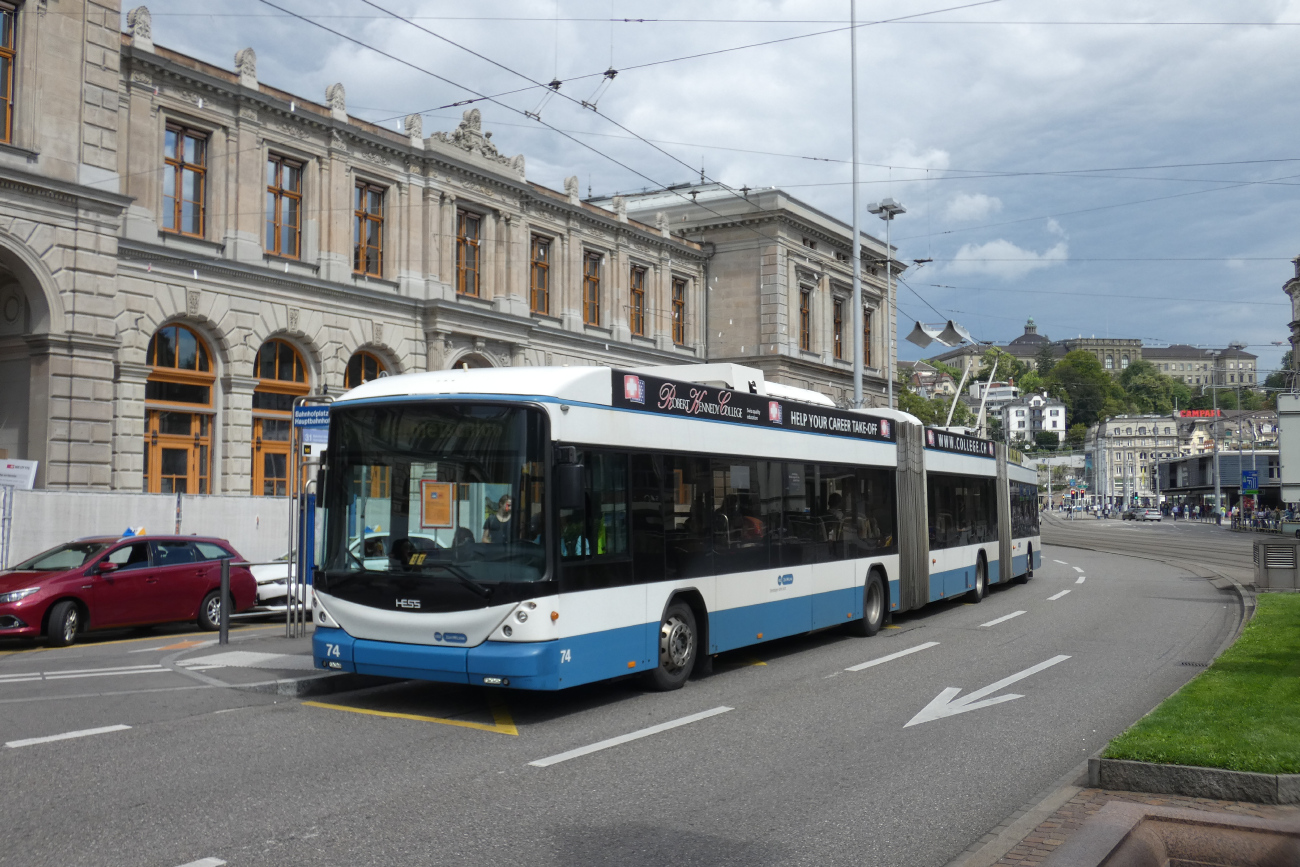 Цюрих, Hess lighTram (BGGT-N2C) № 74
