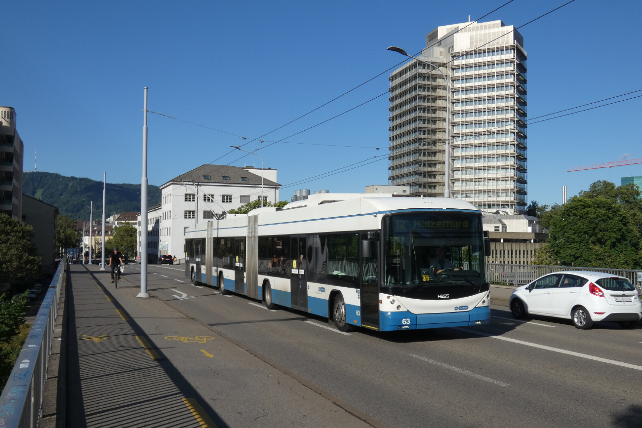 Цюрих, Hess lighTram (BGGT-N2C) № 63