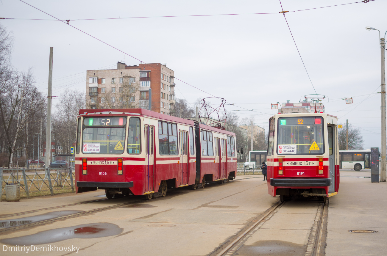 Санкт-Петербург, 71-147К (ЛВС-97К) № 8108; Санкт-Петербург, ЛВС-86К № 8191